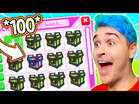 Opening *100* RGB BOXES In Adopt Me Roblox !! Roblox Adopt Me LEGENDARY Gift Unboxing (EXPENSIVE)