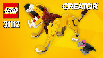 Lego Wild Lion (31112)[224 pcs] Creator Building Instructions Step-by-Step | Top Brick Builder