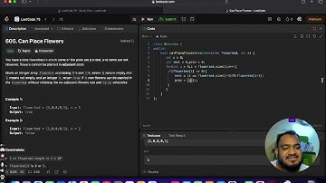 605 leetcode can place flowers | LEETCODE 75.