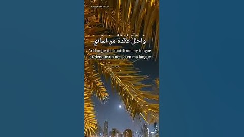 قال ربي اشرح لي صدري ويسر لي امري#قرآن #شريف_مصطفى #سورة_طه