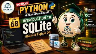 Day 68 : Python SQLite Tutorial for Beginners |Built-in Python Database | Edulexis