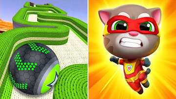 Going Balls VS Talking Tom Hero Dash  — All levels Top Tiktok Gameplay (Discover All The Heroes)