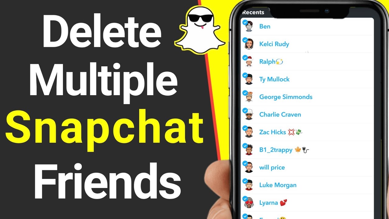 How to Delete Multiple Snapchat Friends & Messages in one Click