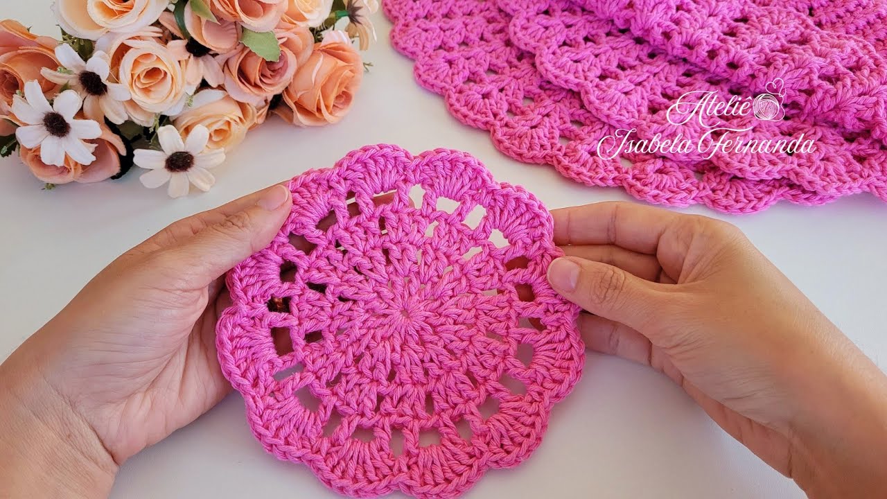 Porta Copo de Crochê Fácil Rápido e Econômico - Passo a Passo Completo