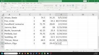 cs101 Excel Project 2 - formulas