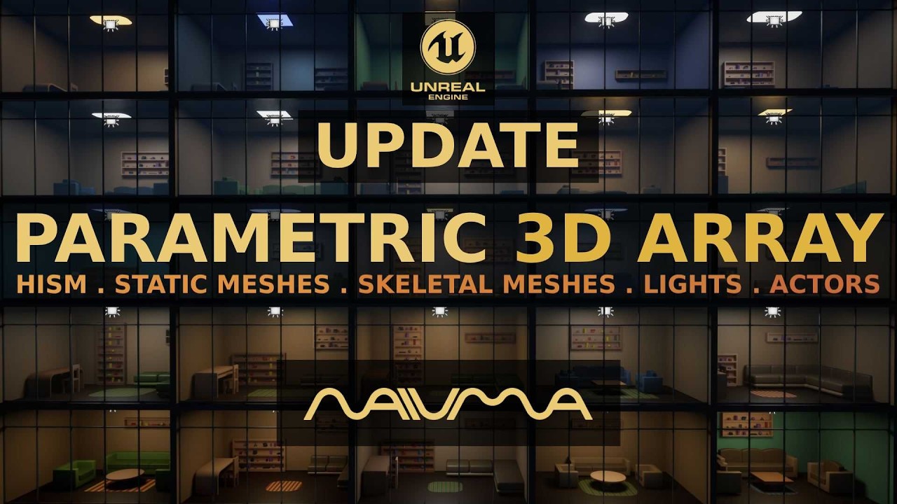 UE5 Parametric 3D Array UPDATE - YouTube