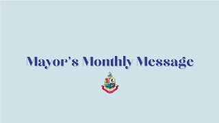 Mayor's Monthly Message - October 2023