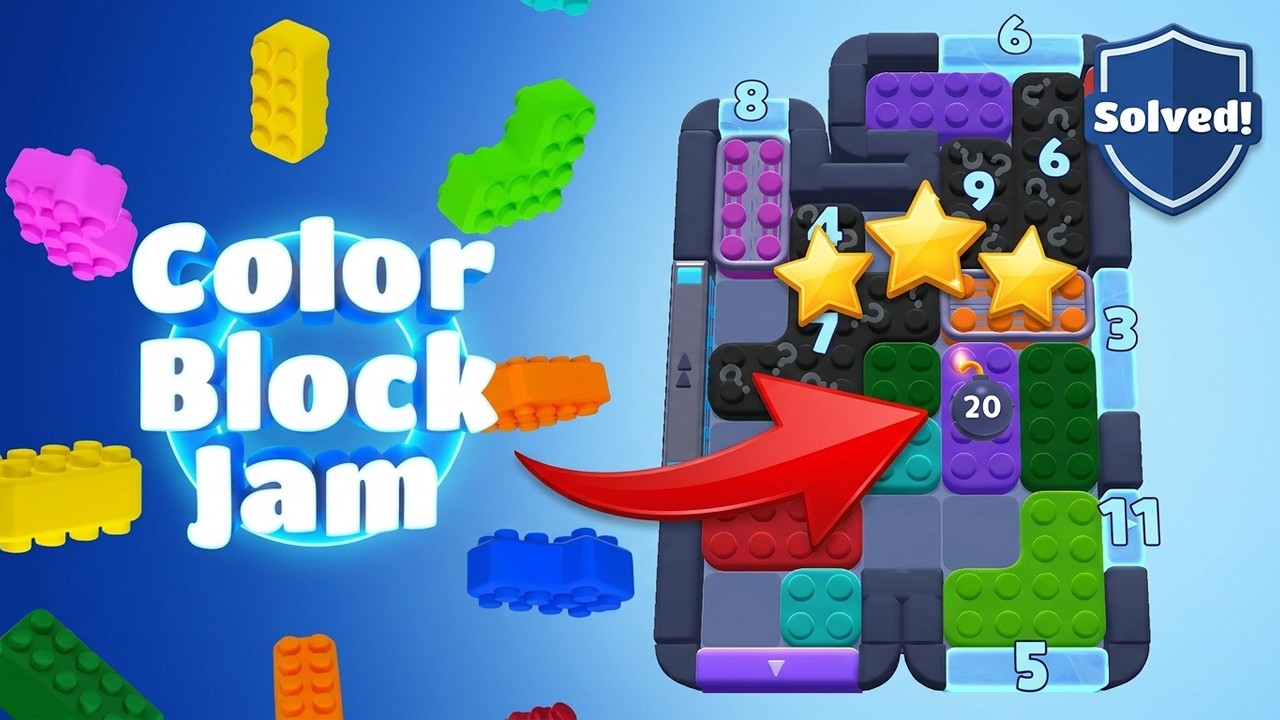 Color Block Jam Level 1194 Walkthrough (1195 & 1196) | Complete