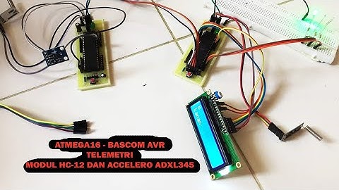 TELEMETRI ATMEGA16 BASCOM AVR ADXL335 ACCELERO AND HC-12 WIRELESS MODULE