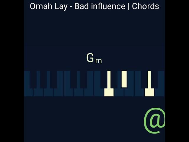 How to play Bad influence by Omah Lay on Piano and Guitar | Chords