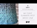 Knit Along | Lesson #1 My First Summer Vest with Marly Bird