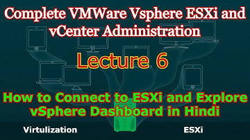 How to Connect to ESXi 6.7 Dashboard in Hindi ( Lecture-6 )