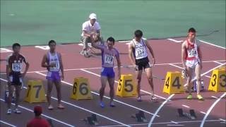 20160618 中国高校総体陸上 男子100m決勝