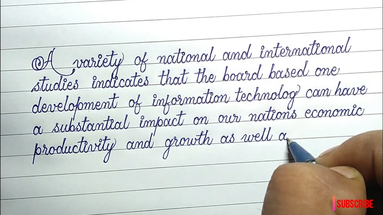 Simple And Beautiful Handwriting With Ball Pen  Neat And Clean Handwriting