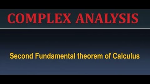 Second Fundamental theorem of Calculus #swayamprabha #CH38SP