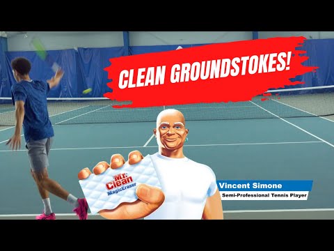 Hit CLEANER GROUNDSTROKES