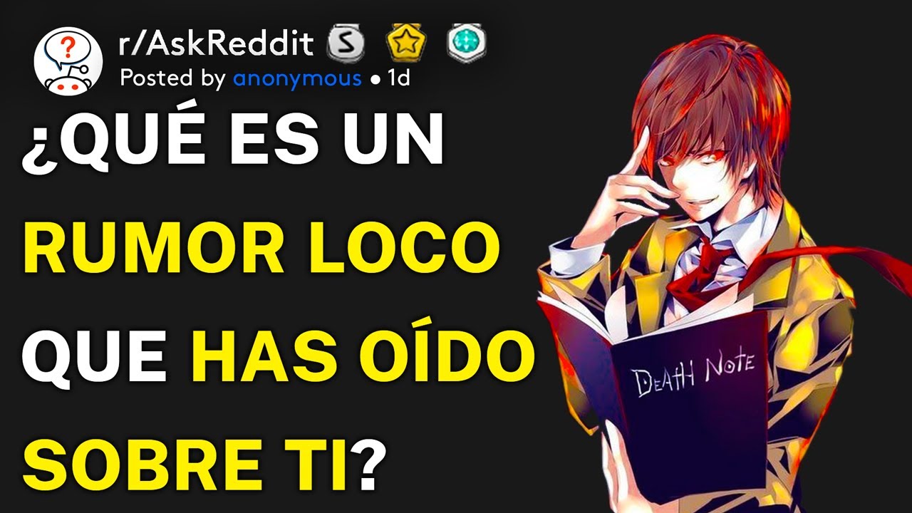 ¿Qué es un rumor loco que has oído sobre ti? (r/AskReddit Español)