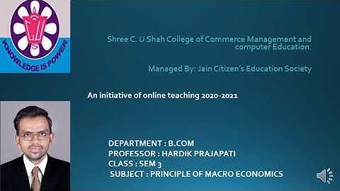 B.COM SEM-3 PRINCIPLE OF MACRO ECONOMICS PART-34 BY PROF. HARDIK PRAJAPATI