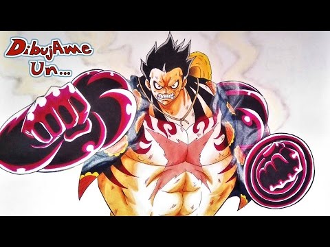 Como dibujar a LUFFY GEAR 4. How to Draw LUFFY Gear 4th from One Piece  PRISMACOLOR & BIC MARKING - thptnganamst.edu.vn
