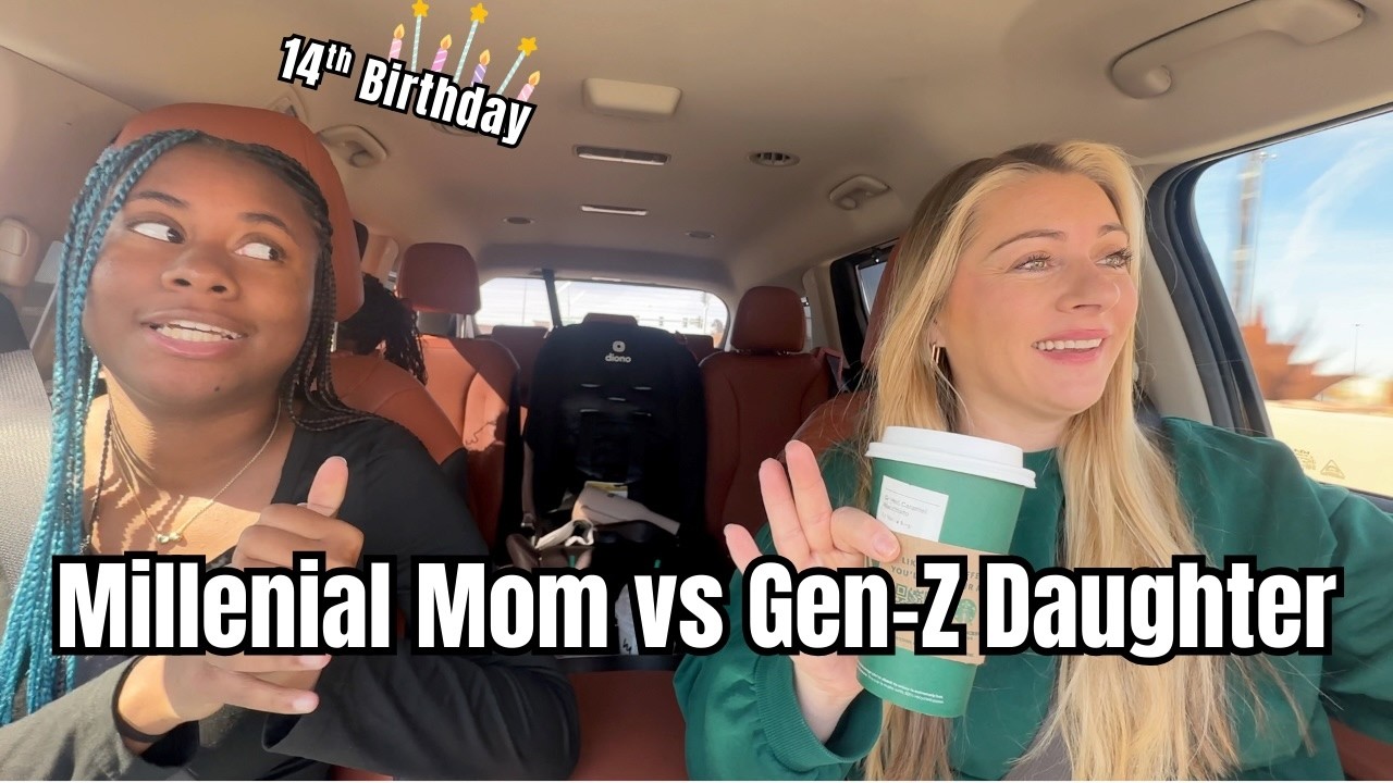 Празднование 14-летия | Разговор мамы и дочери в машине на бульваре.