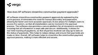 Streamlining Construction Payments with AP Software