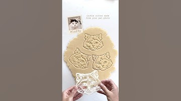 Cookie cutter from your cat photo Custom Pet face cookie stamp ❤️🐈