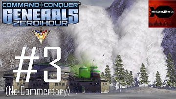 Command & Conquer: Generals Zero Hour - USA Campaign Playthrough Part 3 (Snow Fall, No Commentary)
