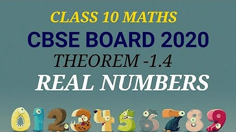 CH-1 REAL NUMBERS ( THEOREM 1.4 ) CLASS 10 MATHS NCERT CBSE
