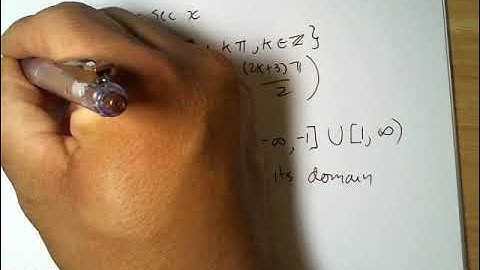 MTH 36 Graphs of cosecant and secant