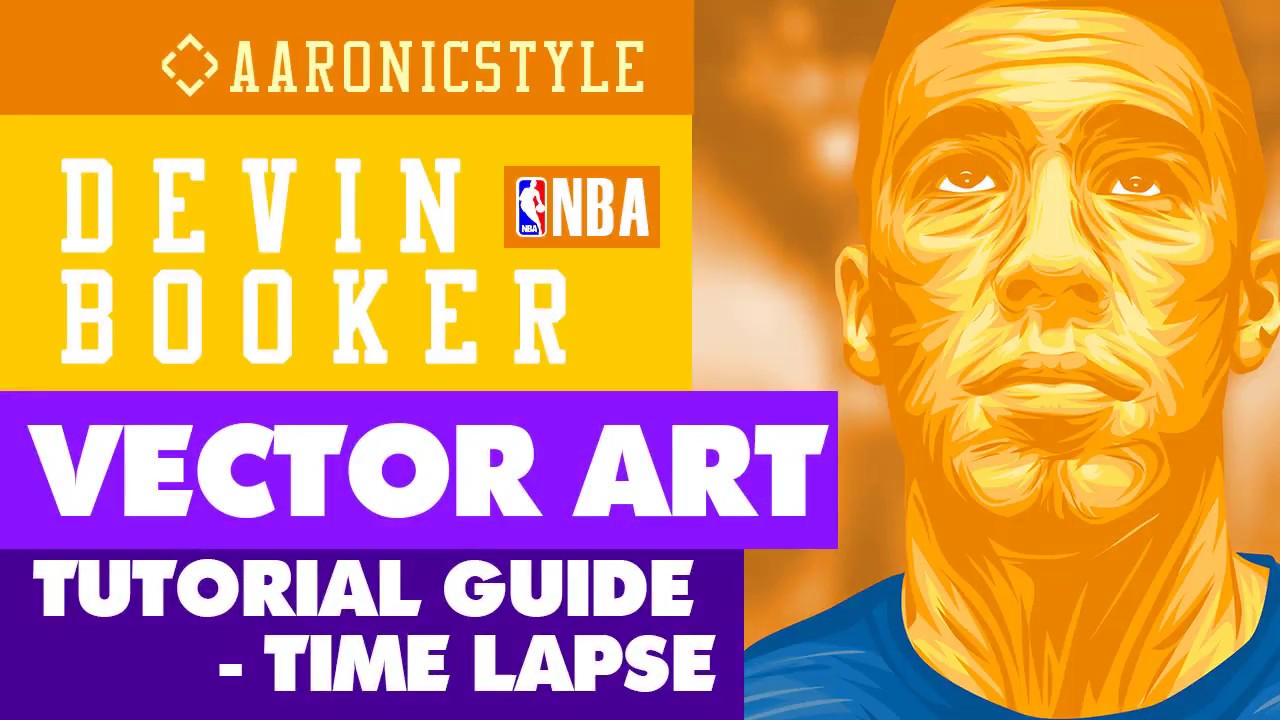 DEVIN BOOKER Vector Art) Speed Art YouTube