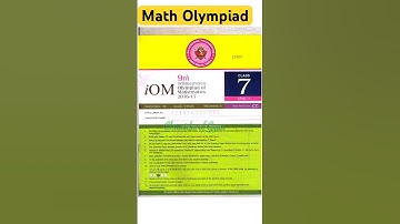 iOM Class 7 SilverZone Olympiad Previous Question Paper#shorts #imoclass7 #mathematics  #songs