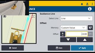 Trimble Earthworks Horizontal Guidance