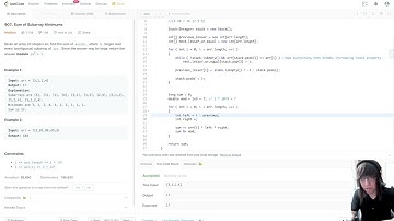 WALKTHROUGH - LeetCode 907. Sum of Subarray Minimums