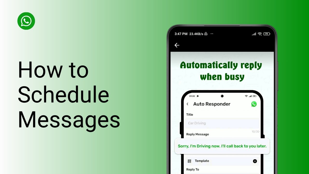 How to Schedule Messages on WhatsApp ?