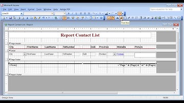 Microsoft Access 2003 pt 5 (Reports & Switchboard Manager)