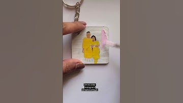 DIY keychain | mdf board keychain | customised keychain #viral