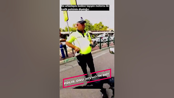 Kız arkadaşını kasksız taşıyan motorcu ile trafik polisinin diyaloğu-Polis: Onu sevmiyin mi?
