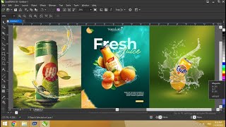 Water Splash Effect Tutorial 2025 | CorelDRAW & Photoshop Creative Design