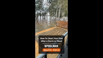 Cleaning A Pool After A Storm Or Flood - Day 2/4 - Part 4 | Mr Pool Man | #shorts