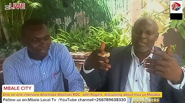 One on one interview Ahamada Washaki RDC Masaka along with Rogers the  host 