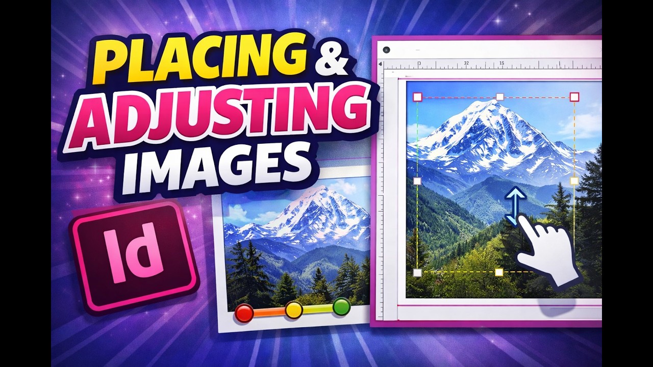 Placing and Adjusting Images in Adobe InDesign Tutorial - YouTube