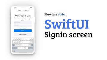 SwiftUI login screen | Flawless code | SwiftUI design challenge