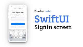 SwiftUI login screen | Flawless code | SwiftUI design challenge screenshot 3