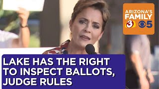 Judge rules in lawsuit that Kari Lake can inspect ballots