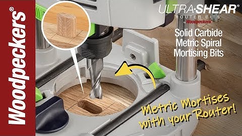 Ultra-Shear Metric Spiral Mortising Bits