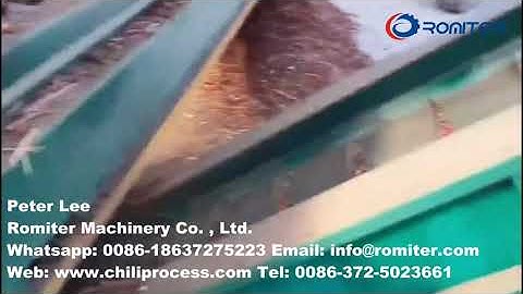 Automatic Fresh Chili Pepper Sorting and Cleaning Machine