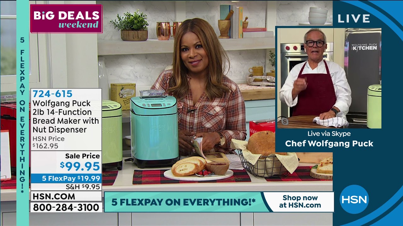 Wolfgang Puck 2 lb. 14Function Bread Maker with Nut Disp...