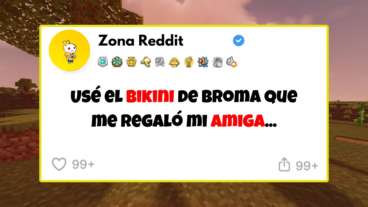 Usé el bikini de broma que me regaló mi amiga...