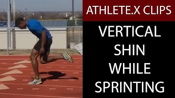 When should your shin be vertical when sprinting? | ATHLETE.X Clips