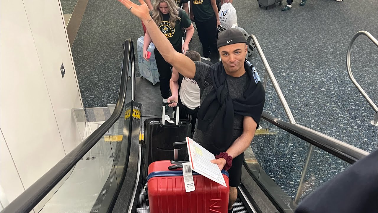 assumption cheer travel day! (uca nationals 2023)